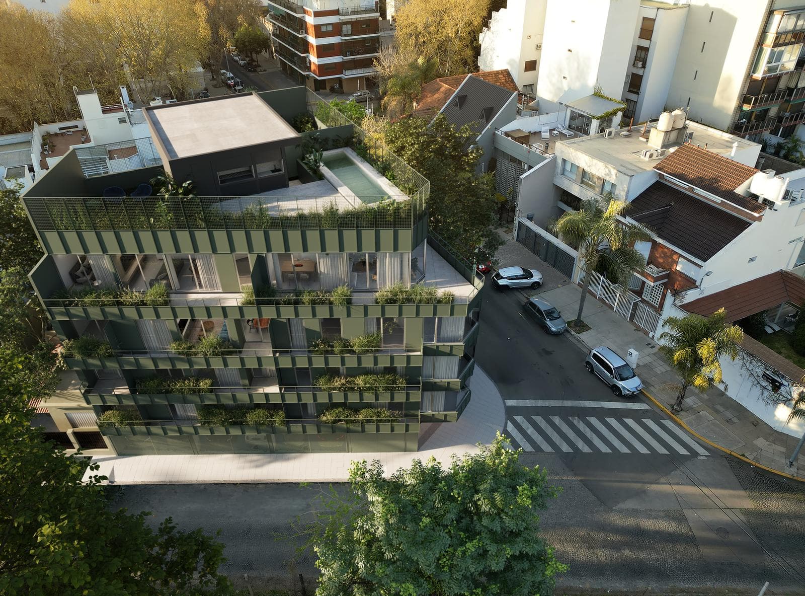 Departamento 2 Ambientes al frente con Solarium y Piscina en Villa Devoto